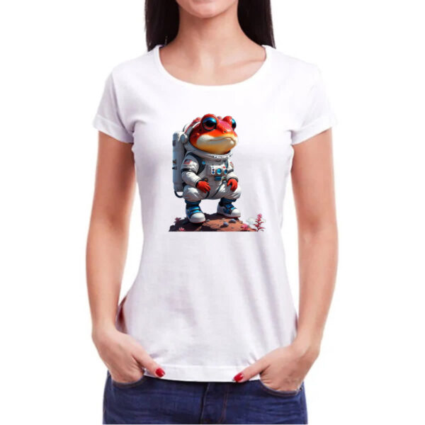 Camiseta Baby Look Sapo astronauta - Imagem 3