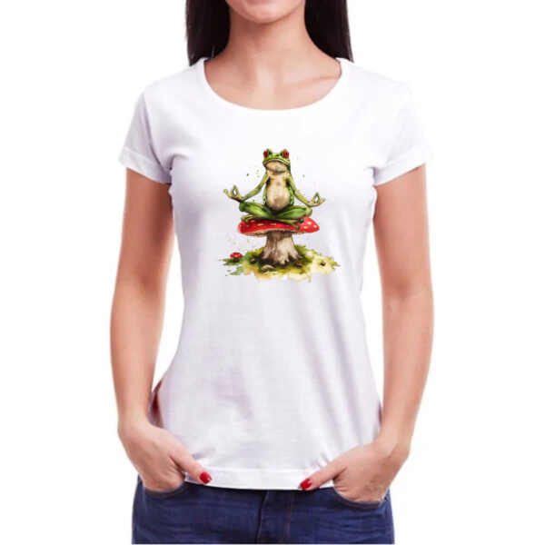 Camiseta Baby Look Sapo yoga - Imagem 3