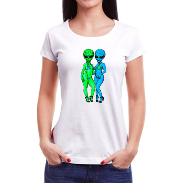 Camiseta Baby Look Sexy Aliens - Imagem 3
