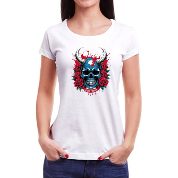 Camiseta Baby Look Skull Heaven - Imagem 3