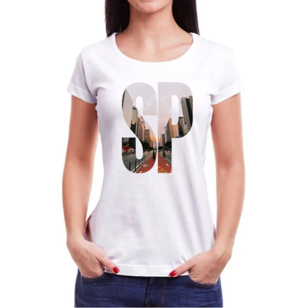 Camiseta Baby Look Avenida Paulista SP - Imagem 3