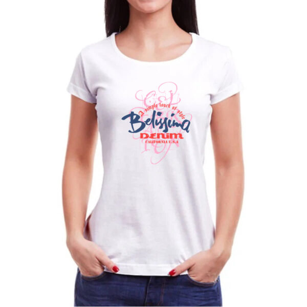 Camiseta Baby Look A simple touch of style Belissima - Imagem 3