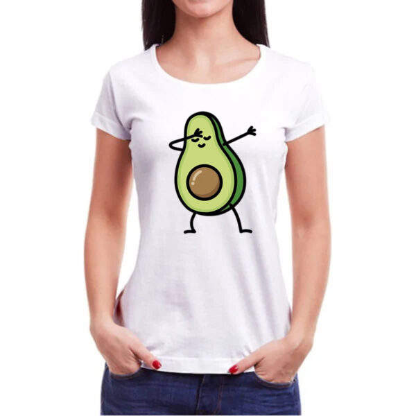 Camiseta Baby Look Abacate dab - Imagem 3