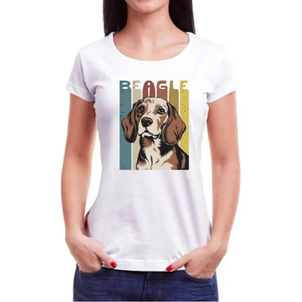 Camiseta Baby Look Beagle retro vintage - Imagem 3