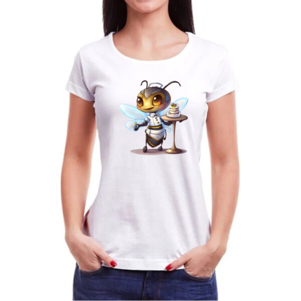Camiseta Baby Look Abelha cozinheira - Imagem 3
