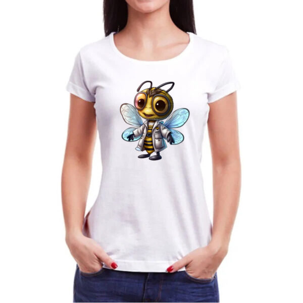 Camiseta Baby Look Abelha medica - Imagem 3
