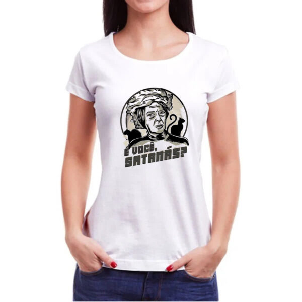Camiseta Baby Look Bruxa do 71 e voce satanas - Imagem 3