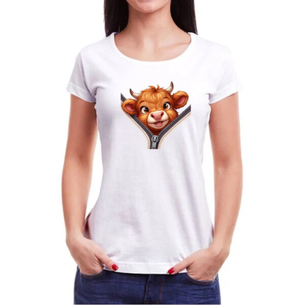 Camiseta Baby Look Bufalo no ziper - Imagem 3