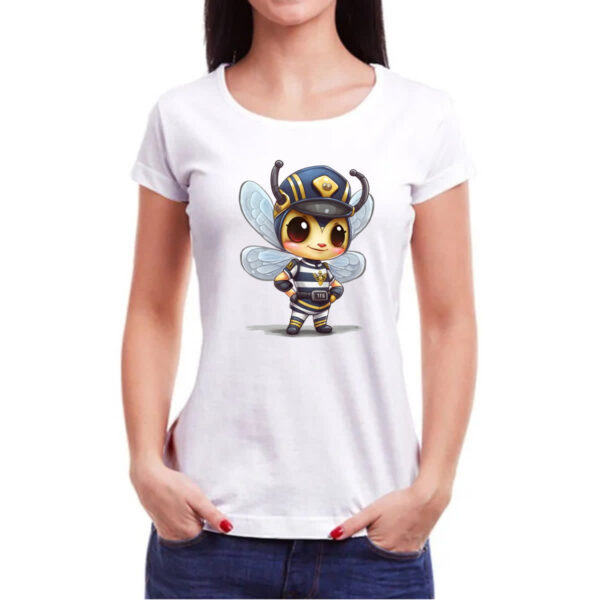 Camiseta Baby Look Abelha policial - Imagem 3
