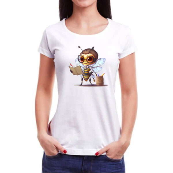 Camiseta Baby Look Abelha professora - Imagem 3