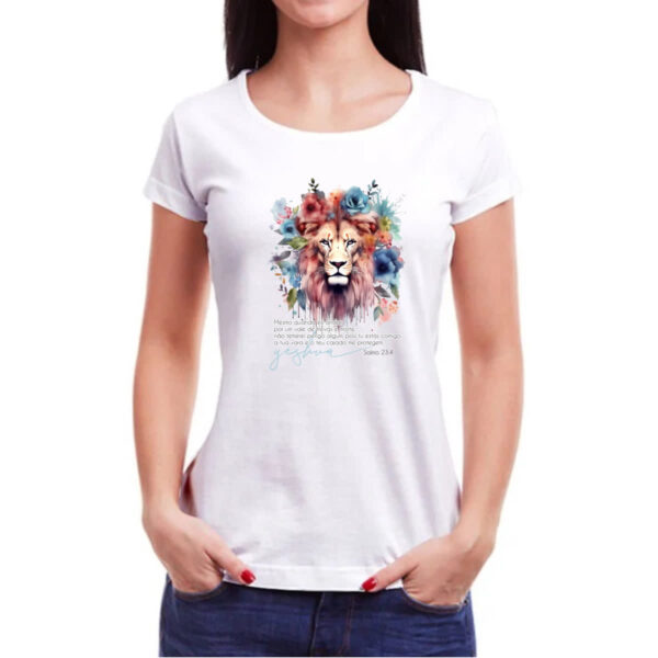 Camiseta Baby Look Yeshua Salmo 23-4 - Imagem 3
