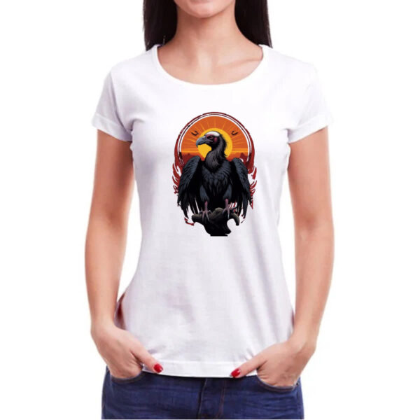 Camiseta Baby Look Abutre sunset art - Image 3