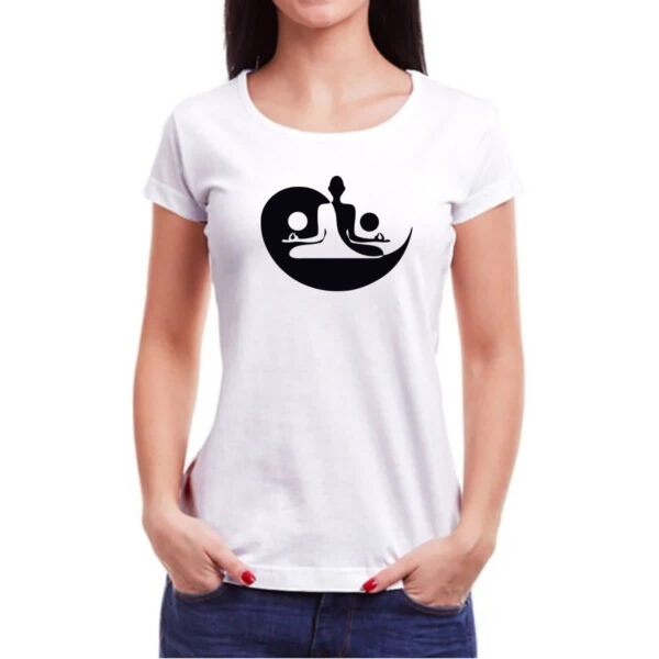 Camiseta Baby Look Yin e Yang Adamaste - Imagem 3