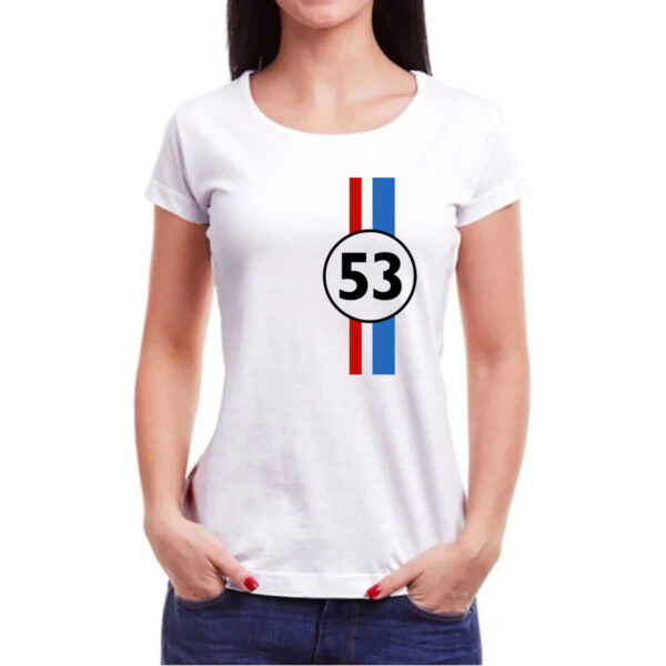 Camiseta Baby Look Herbie 53 fusca falasse logotipo - Imagem 3