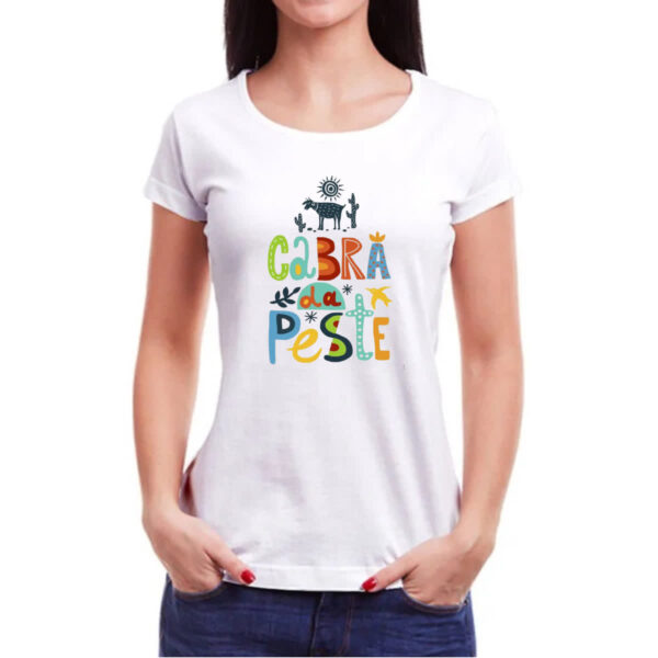 Camiseta Baby Look Cabra da peste elementos nordestinos - Imagem 3