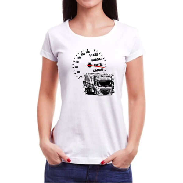 Camiseta Baby Look Caminhao velocimetro - Imagem 3