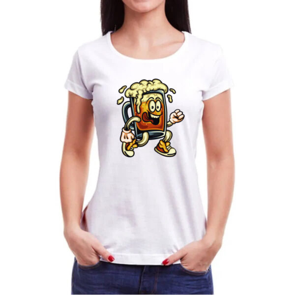 Camiseta Baby Look Caneca louca de chop - Imagem 3