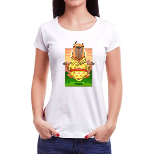 Camiseta Baby Look Capivara adamaste - Imagem 3