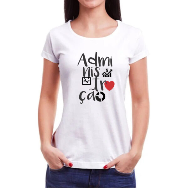 Camiseta Baby Look Administracao - 2 - Imagem 3