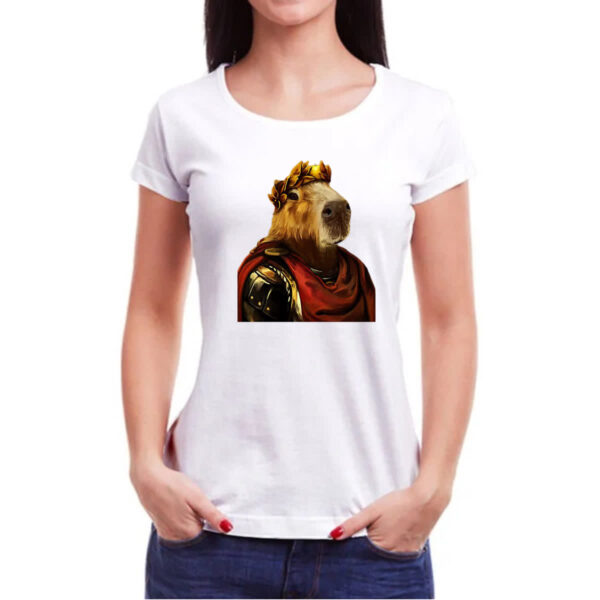 Camiseta Baby Look Capivara imperador - Imagem 3