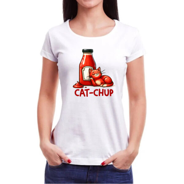 Camiseta Baby Look Cat-Chup - Imagem 3