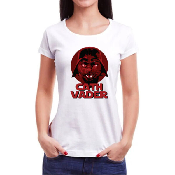 Camiseta Baby Look Cath Vader - Imagem 3