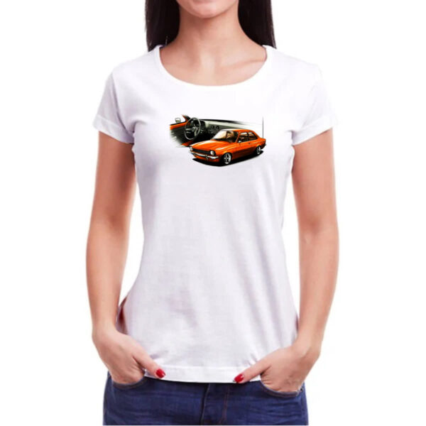 Camiseta Baby Look Chevette primeira geracao Vermelho - Imagem 3