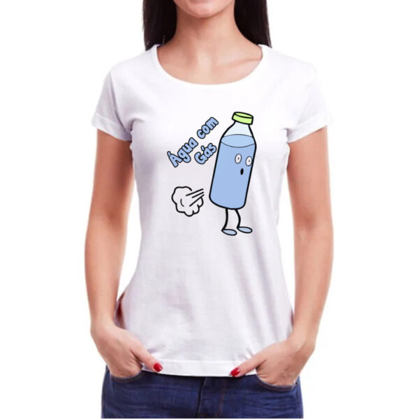 Camiseta Baby Look Agua com gas - Imagem 3