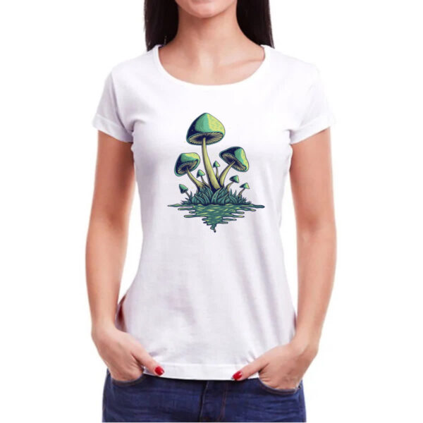 Camiseta Baby Look Cogumelos - Imagem 3