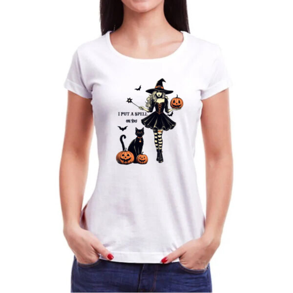 Camiseta Baby Look Colocar um feitico em voce - Imagem 3