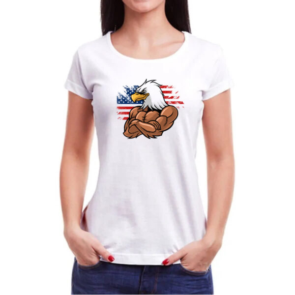 Camiseta Baby Look Aguia Americana maromba - Imagem 3