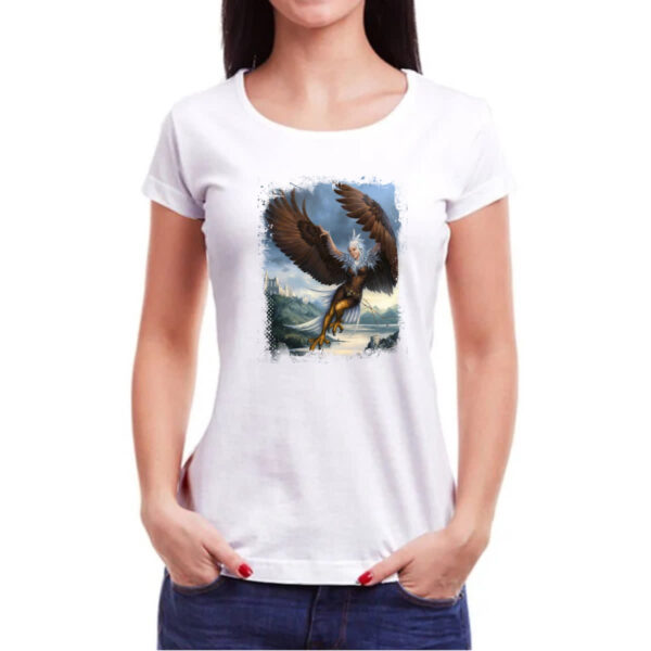 Camiseta Baby Look Criatura Mitologica Harpia 01 - Imagem 3