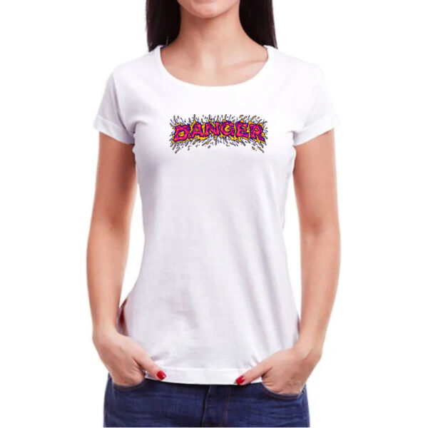 Camiseta Baby Look Danger splash - Imagem 3