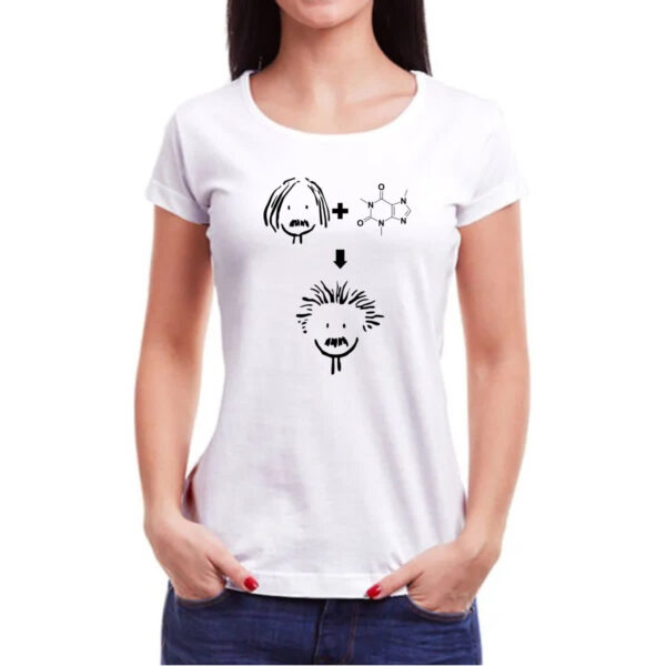Camiseta Baby Look Albert Einstein Cafeina - Imagem 3