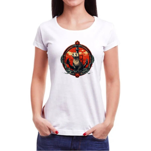 Camiseta Baby Look Doninha marinheira - Imagem 3