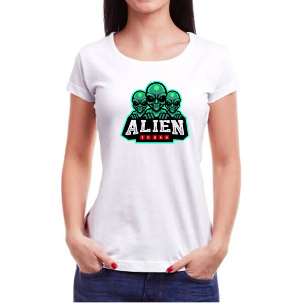 Camiseta Baby Look Alien Squad - Imagem 3