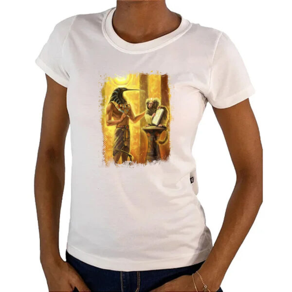 Camiseta Baby Look Egito Maat e escriba - Imagem 4