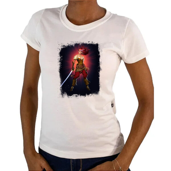 Camiseta Baby Look Empires and Puzzles Heroi Marjana - Imagem 4