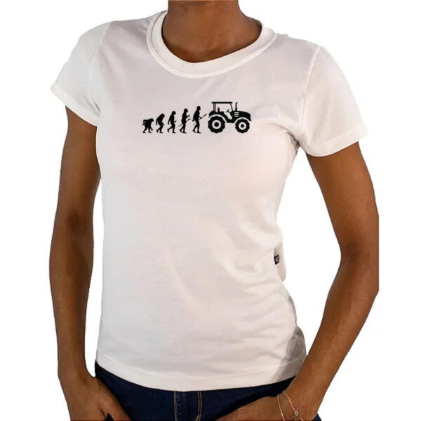 Camiseta Baby Look Evolucao agro - Imagem 4