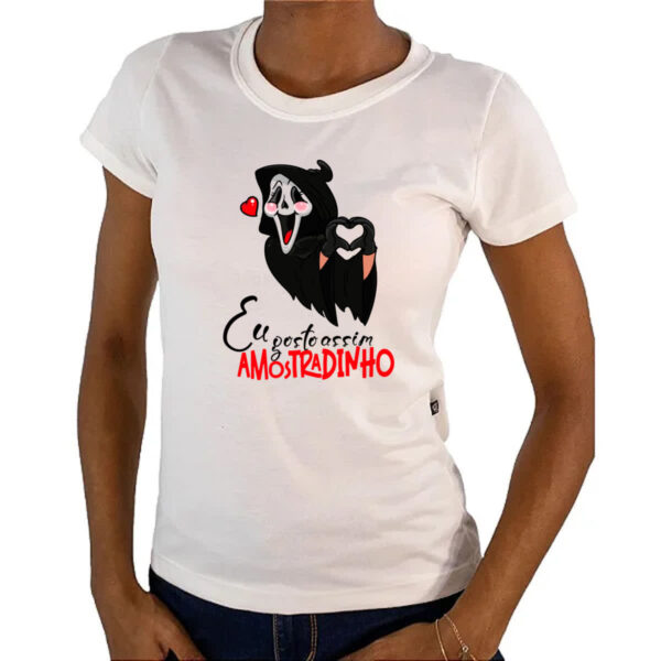 Camiseta Baby Look Amostradinho eu gosto assim - Imagem 4