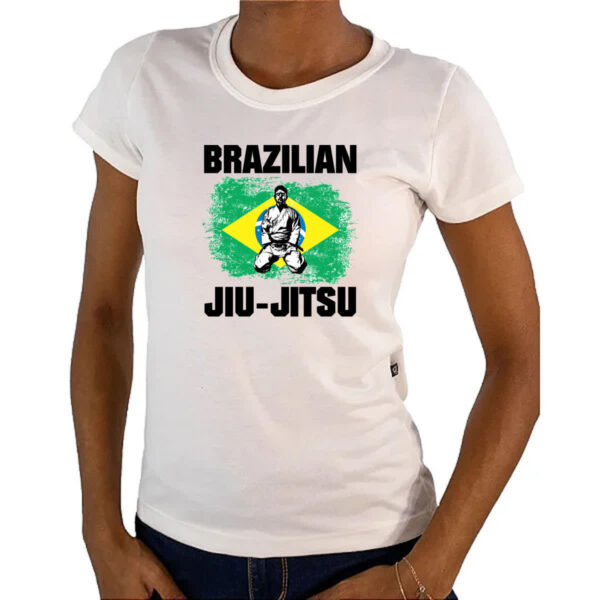 Camiseta Baby Look Jiu-Jitsu Brasil - Imagem 4