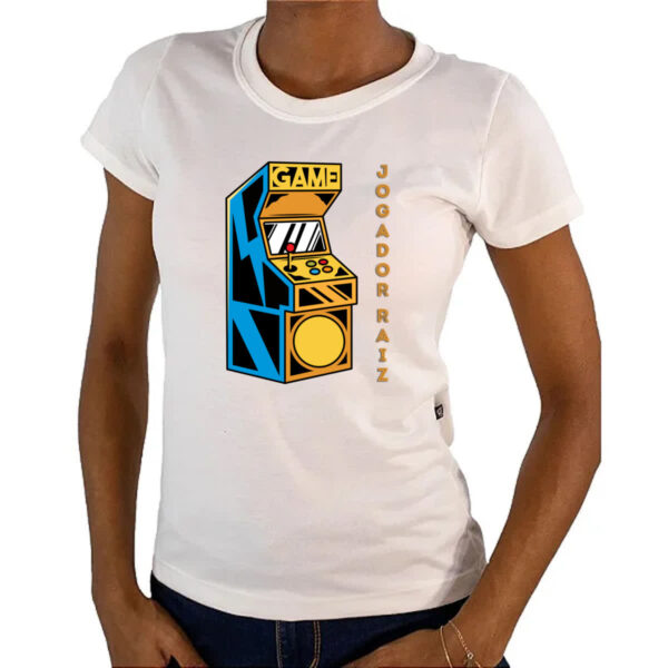 Camiseta Baby Look Jogador gamer raiz - Imagem 4