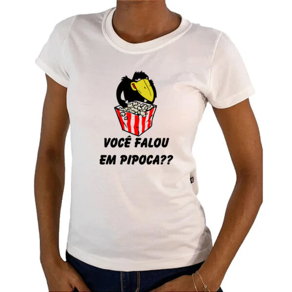 Camiseta Baby Look Jubileu Voce falou em pipoca - Imagem 4