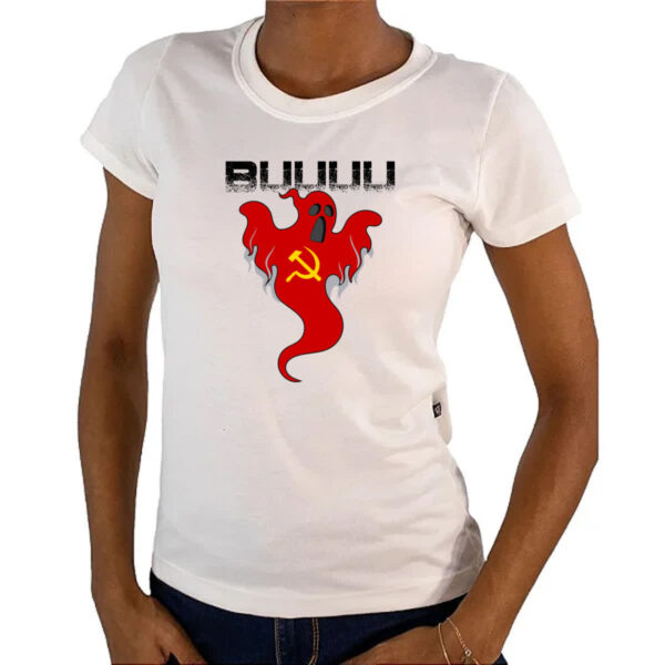 Camiseta Baby Look Fantasma do comunismo - Imagem 4