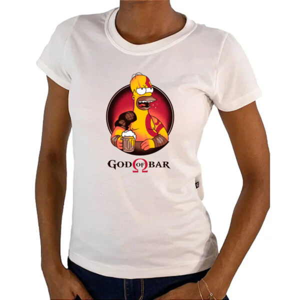 Camiseta Baby Look God of bar - Imagem 4