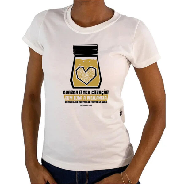 Camiseta Baby Look Gospel Proverbios 4.23 - Imagem 4