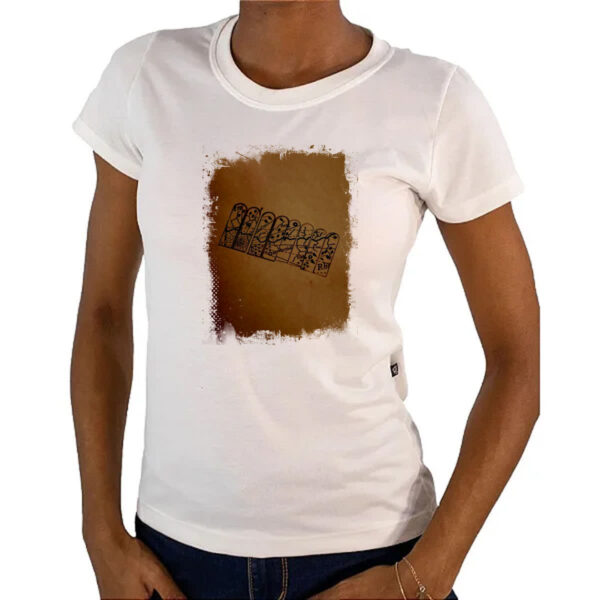 Camiseta Baby Look Grimm Chaves Mapa Floresta Negra - Imagem 4