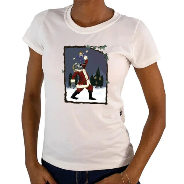 Camiseta Baby Look Grimm Monroe Book Krampus - Imagem 4