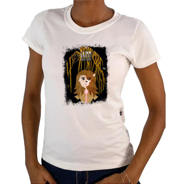 Camiseta Baby Look Grimm Rosalee Calvert Arte - Imagem 4