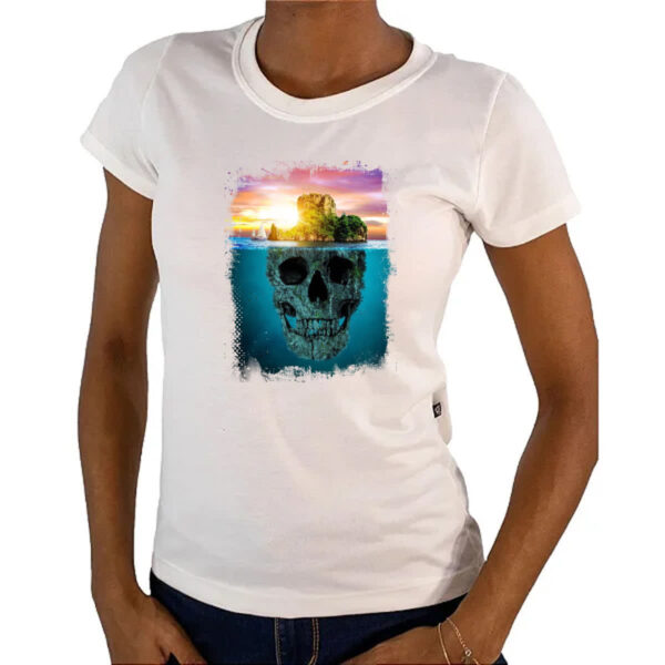 Camiseta Baby Look Ilha da caveira 2 - Imagem 4